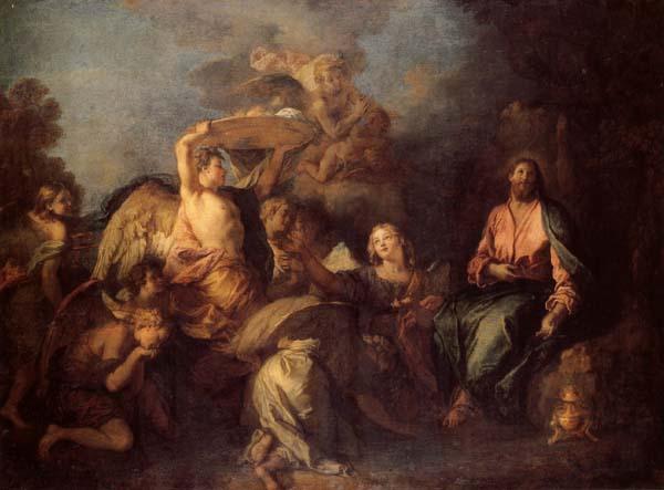 Charles de Lafosse The Temptation of Christ oil painting image